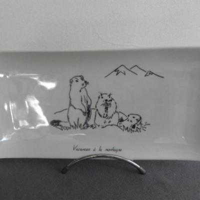 REF 8444 PLAT DESIGN 34X19CM MONTAGNE ETE