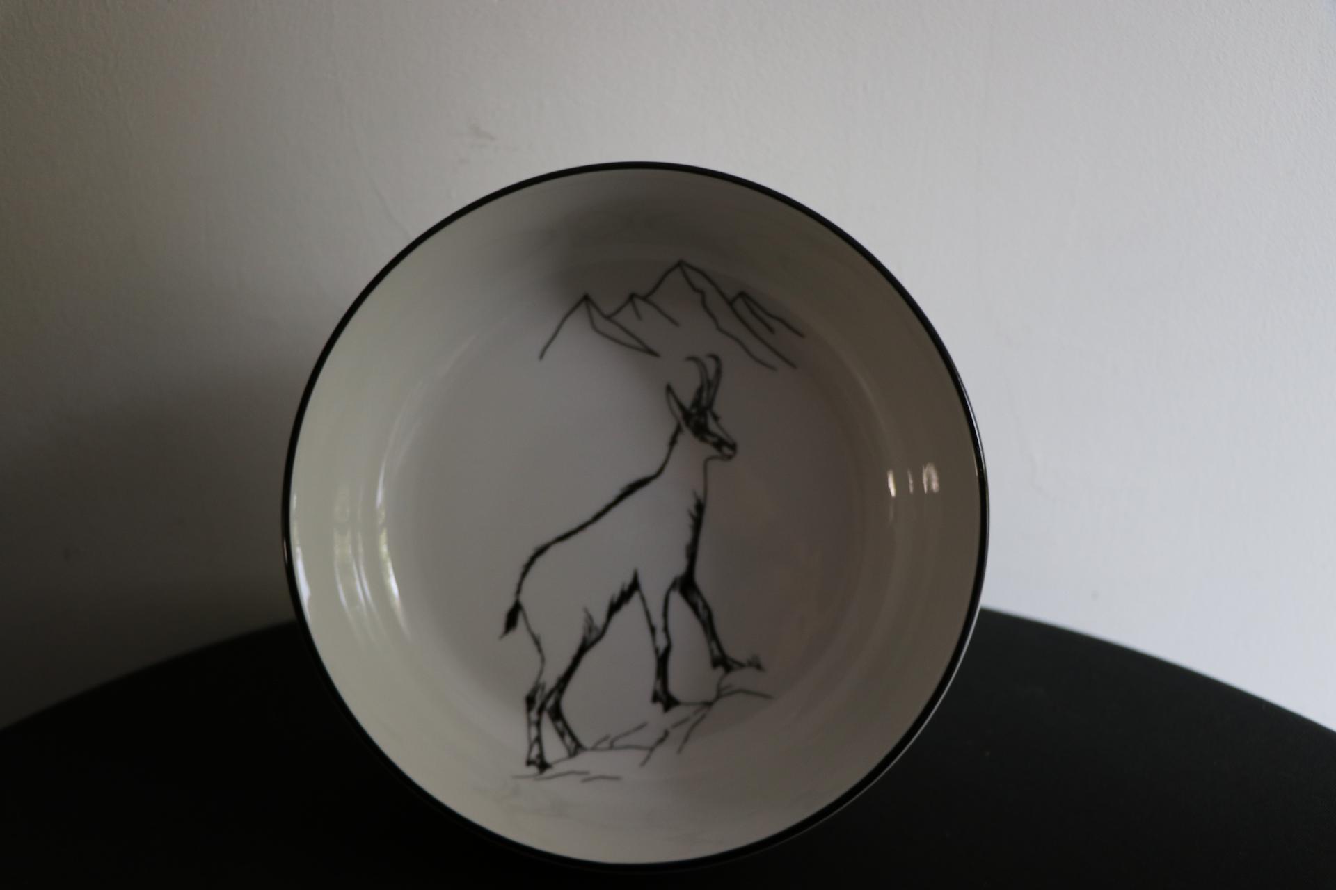 REF 5309004 ASSIETTE CREUSE DIAM 15,5CM CHAMOIS