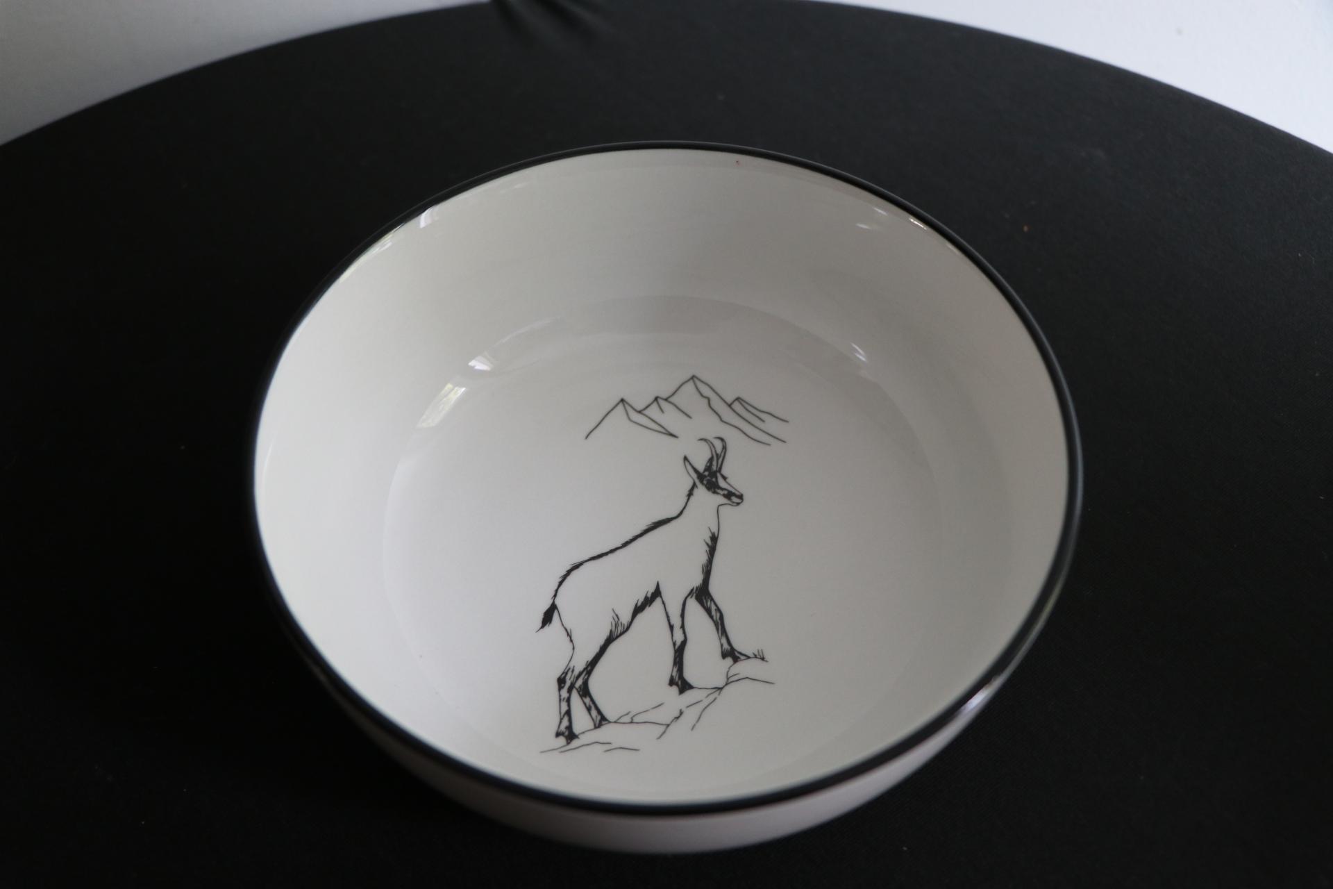 REF 5309003 ASSIETTE CREUSE DIAM 21CM CHAMOIS