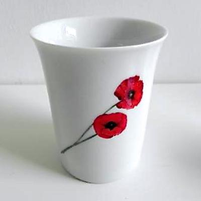 REF 6767 VERRE A DENTS COQUELICOT